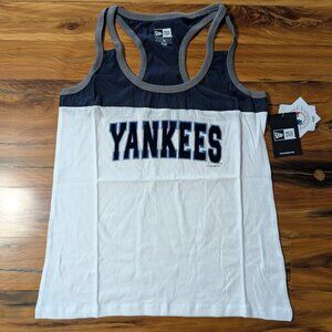 NWT New Era New York Yankees White and Blue Women's Tank Top Small/Medium